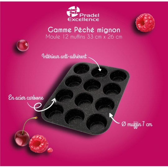 MOULE 12 MUFFINS 35 x 26 x 3 cm