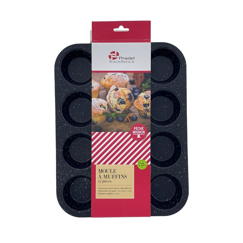 MOULE 12 MUFFINS 35 x 26 x 3 cm