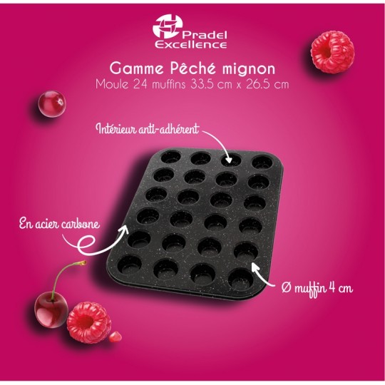 MOULE 24 MINI MUFFINS 35.5 x 26.5 x 1.6 cm