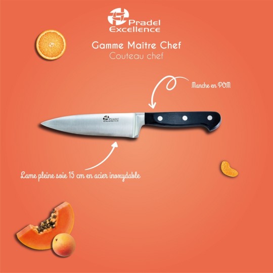 MAITRE CHEF - COUTEAU CHEF 15 CM SUR CARTE