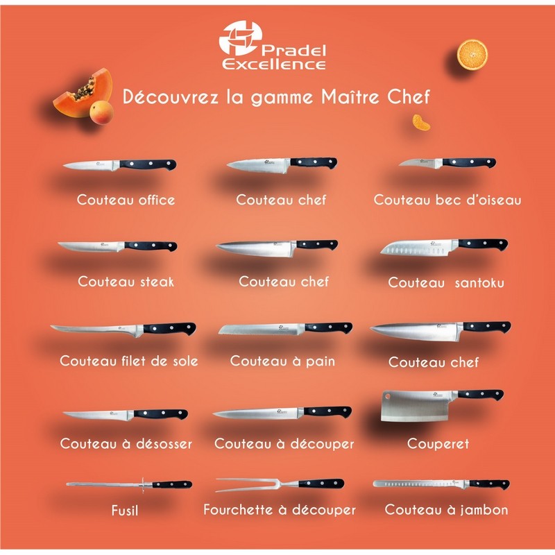 MAITRE CHEF - COUTEAU CHEF 15 CM SUR CARTE