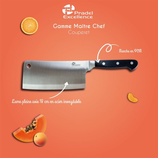 MAITRE CHEF - COUPERET 18 CM SUR CARTE