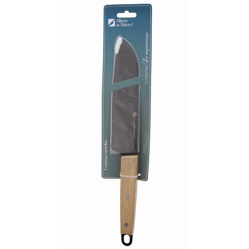 LE MYSTERIEUX - COUTEAU SANTOKU 18.2CM SUR CARTE