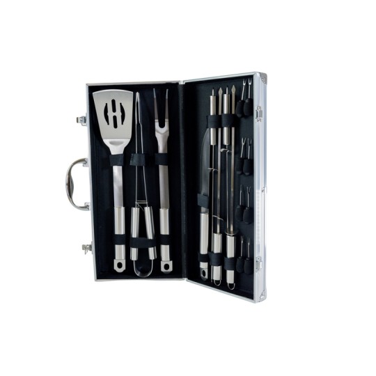 VALISE METAL 16 PIECES  BARBECUE