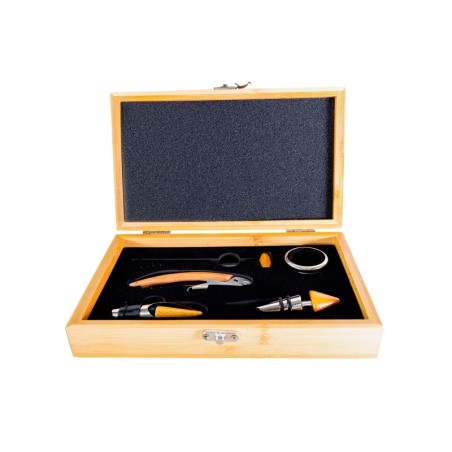 COFFRET SOMMELIER BAMBOU 5 PIECES