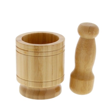 BOIS - SET MORTIER ET PILON DE CUISINE EN VRAC