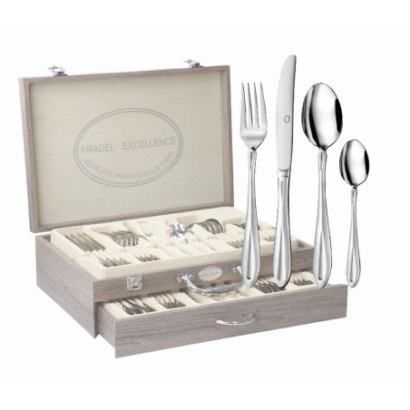 MENAGERE MIROIR 48 PIECES DANS COFFRET