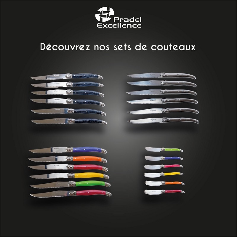 LES COLORES - SET 6 TARTINEURS PANACHES BOITE COULEUR