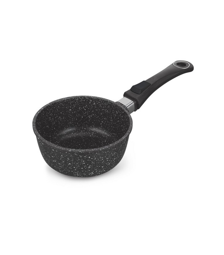 CASSEROLE FAÇON PIERRE Ø 16 cm HAUTEUR 7.8 cm -  MANCHE AMOVIBLE