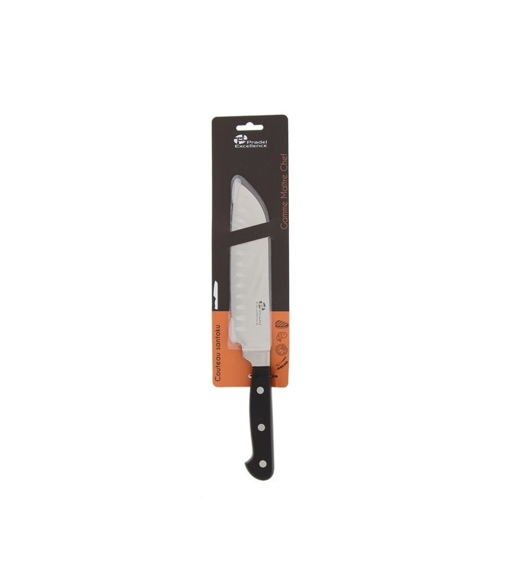 MAITRE CHEF SANTOKU LAME 18 cm SUR CARTE